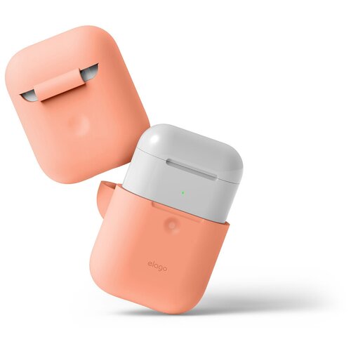 фото Чехол elago для airpods wireless silicone case peach