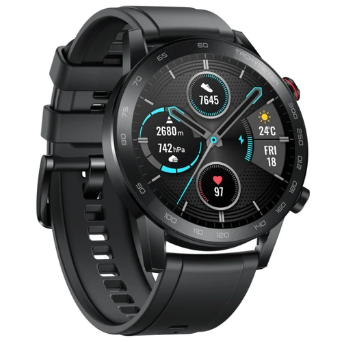 фото Часы huawei honor watch magic 2 46 мм (silicone strap) черный