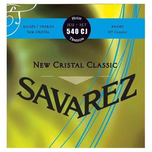 фото Savarez 540cj new cristal classic blue high tension струны для классической гитары нейлон