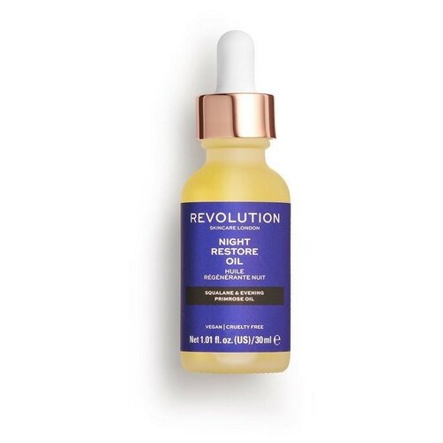 фото Makeup revolution revolution skincare, night restore oil - ночное восстанавливающее масло