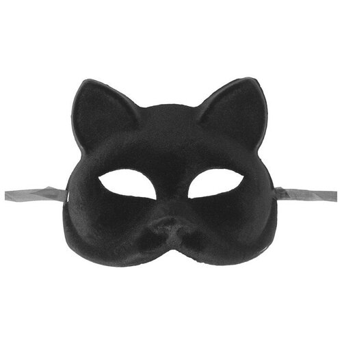 фото Карнавальная маска "кошечка", цвет черный 3467276 сима-ленд