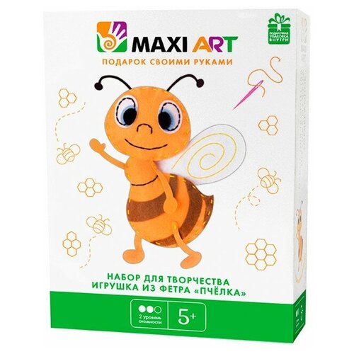 фото Maxi art набор для творчества игрушка из фетра пчёлка (ma-a0302)
