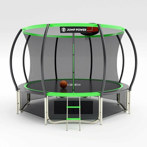 фото Батут jump power 12 ft pro inside basket green
