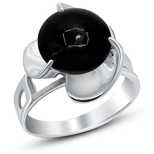 фото Silver wings кольцо с ониксами из серебра 21vrafa02731b-19, размер 17.5