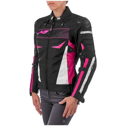 фото Текстильная куртка moteq bonnie черный/розовый xs (размер производителя)