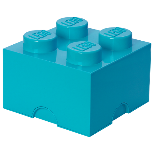 фото Ящик для хранения 4 ярко-бирюзовый, lego