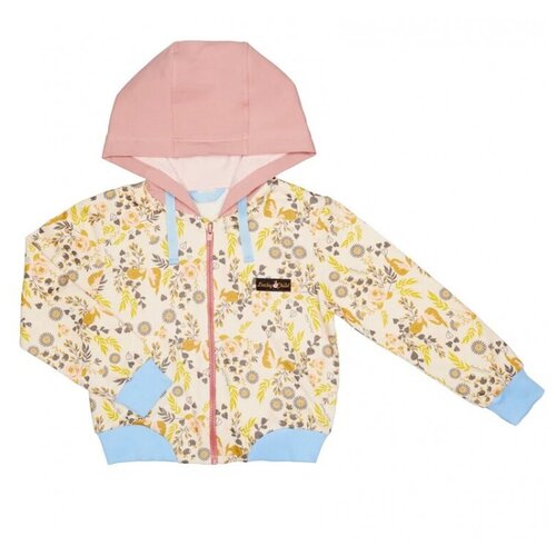 фото Куртка lucky child 60-17ф для девочек, цвет коралловый, рус.размер 80-86