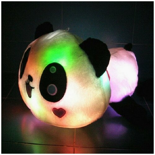 фото Мягкая интерактивная игрушка панда 70 см со светом и звуком babylight подарок мягкий ночник в детскую комнату подушка игрушка антистресс