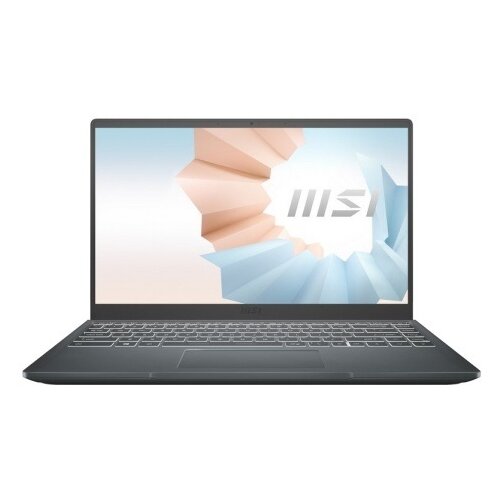 фото 14" ноутбук msi modern 14 b11mou-451ru (1920x1080, intel core i7 2.8 ггц, ram 8 гб, ssd 512 гб, win10 home), 9s7-14d314-451, карбоново-серый