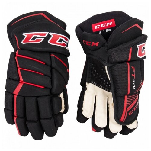 фото Перчатки ccm hg370 js gloves sr (размер 13, цвет черный/белый)