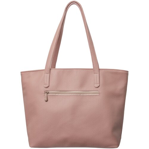 фото Женская кожаная сумка elborso. шопер sofia из натуральной кожи. розовая вместительная сумка на плечо