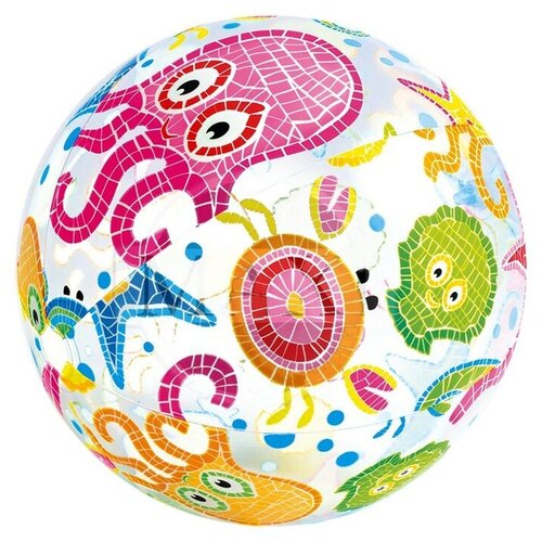 фото Мяч пляжный «узоры», d=51 см, от 3 лет, цвета микс, 59040np intex