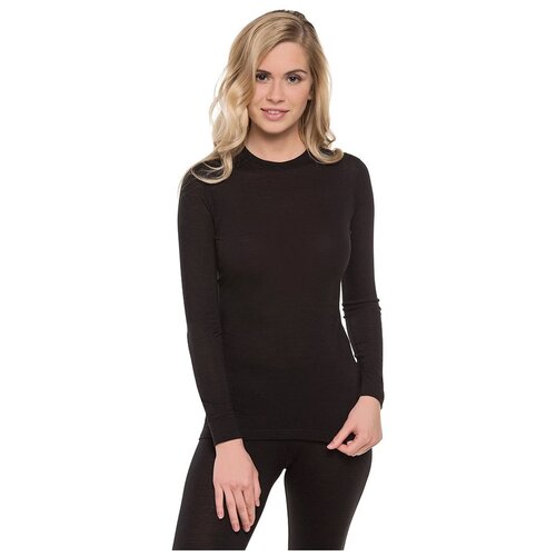 фото Термобелье футболка женская norveg wool+silk, черный 19wsw1rl / s