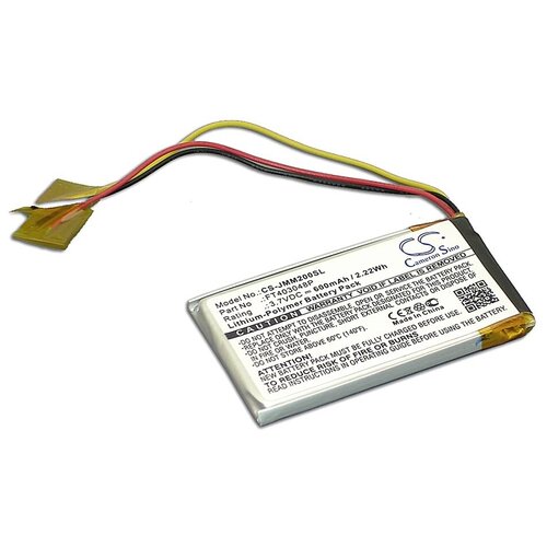 фото Аккумуляторная батарея cameronsino cs-jmm200sl для jbl clip 3.7v 600mah 2.22wh cameron sino