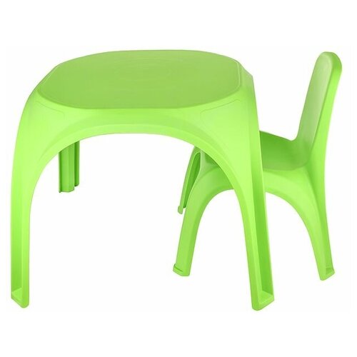 фото Комплект "стол 1 штука + стул 1 штука" kett-up осьминожка детский, ku267, пластиковый, зеленый