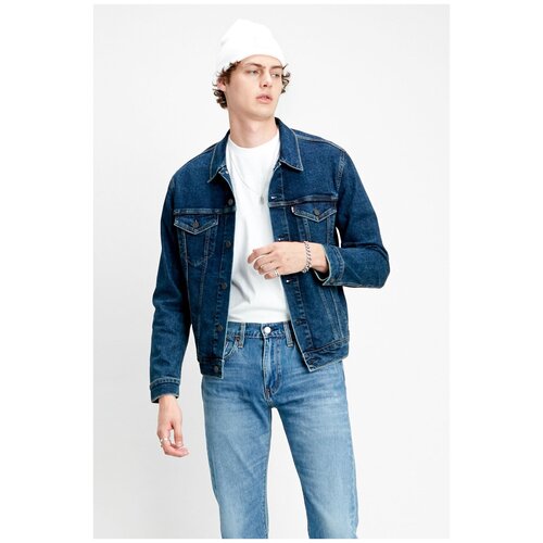 фото Джинсовая куртка trucker 7233404660 синий 46 levi's