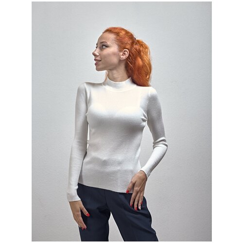 фото Водолазка базовая женская casual wear, бадлон, размер 42-46