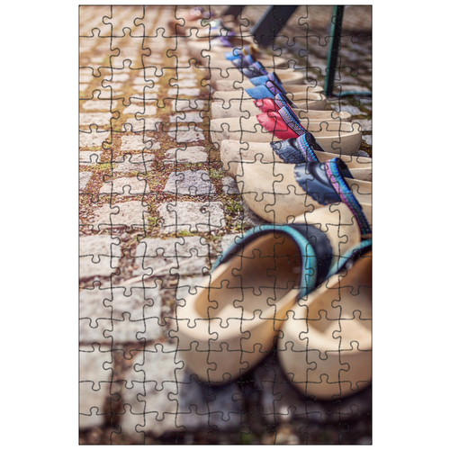 фото Магнитный пазл 27x18см."деревянные туфли, голландия, нидерланды" на холодильник lotsprints