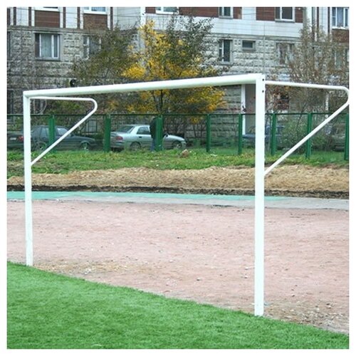 фото Ворота футбольные юниорские стационарные, 2 х 5 м, без сетки. s-dostavka
