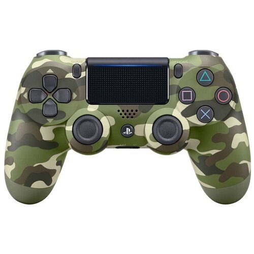 фото Геймпад беспроводной sony dualshock 4 wireless controller (v2) green camouflage (зеленый камуфляж) (ps4)