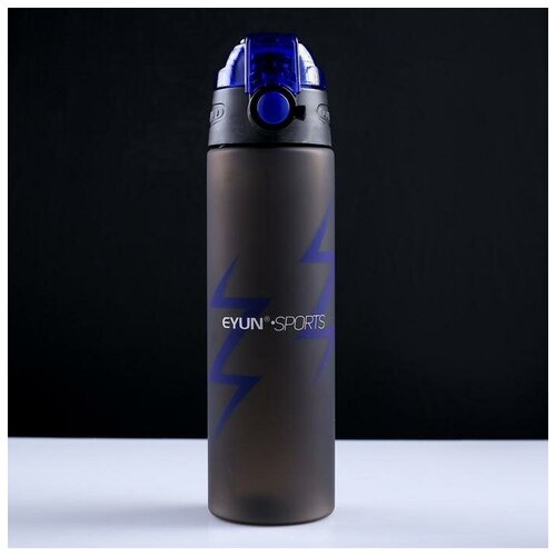 фото Бутылка для воды 700 мл, клик, 26.5х7 см, синий yandex market