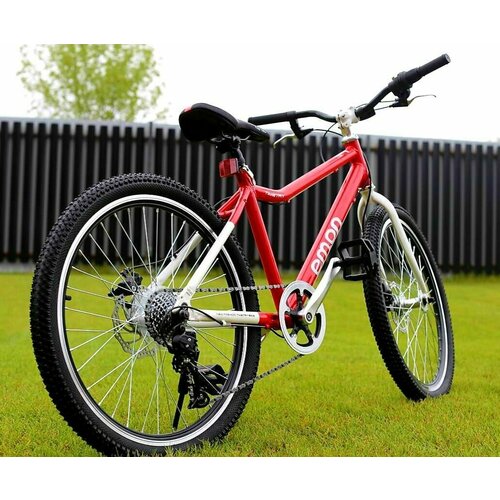 фото Велосипед горный richiesto tt072/7s 26" алюминиевая рама взрослый подростковый, красный