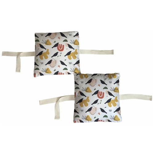 фото Набор бортиков в детскую кроватку "птицы геометрия" 8 шт. marengo textile