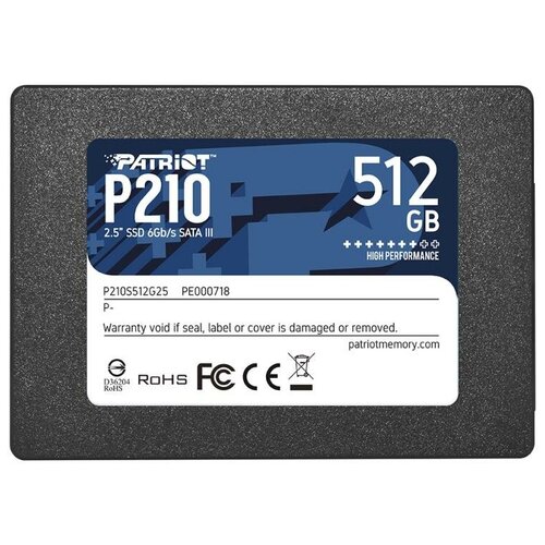 фото Ssd жесткий диск sata2.5" 512gb p210 p210s512g25 patriot patriot memory