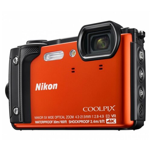Фотоаппарат Nikon Coolpix W300, оранжевый фотоаппарат nikon coolpix w300 камуфляж