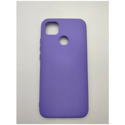 фото Soft touch силиконовый чехол для xiaomi redmi 9c фиолетовый с мягкой внутренней бахрамой / микрофиброй / сяоми редми 9ц makkardi
