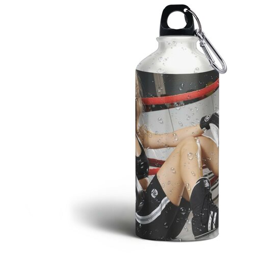 фото Бутылка спортивная/туристическая фляга спорт бокс девушка - 251 brutbottle