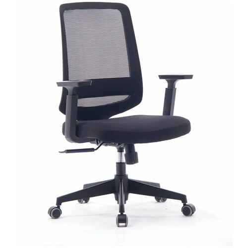 фото Кресло компьютерное norden лондон офис lb черный пластик / черная сетка / черная ткань norden chairs