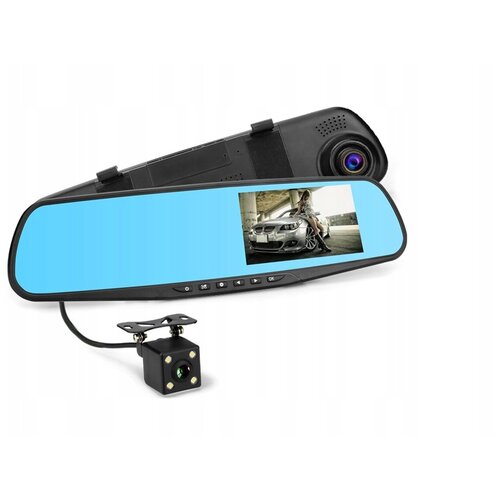 фото Автомобильный видеорегистратор зеркало с двумя камерами нет бренда