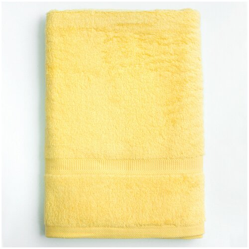 фото Полотенце банное, купальное для тела, лица, рук amaro home 65*130 желтый