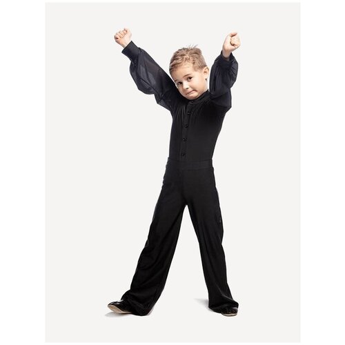 фото Брюки aliera гимнастические детские, б 4.1, размер 134, черный