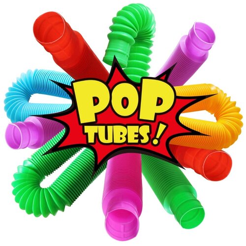 фото Pop tube / 12шт 20см / игрушка антистресс / разввающая игрушка / труба гармошка / pop it / поп ит / поп трубка bettyshop