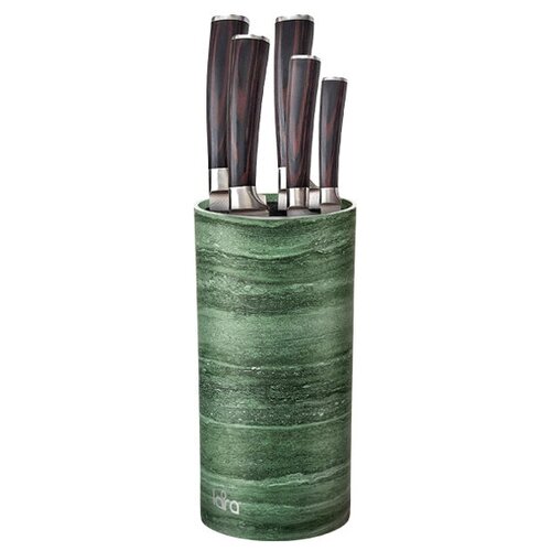 фото Lr05-103 lara green подставка для ножей универсальная круглая soft touch
