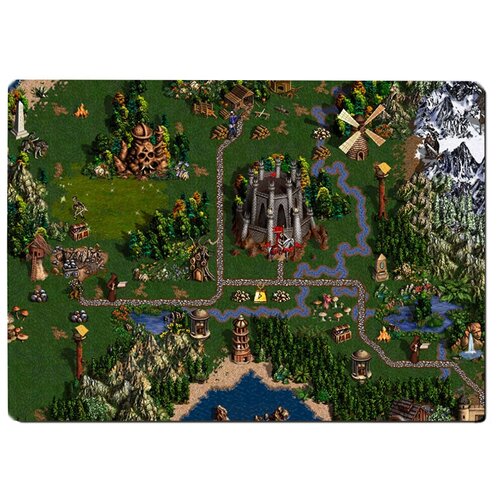 фото Коврик для мыши heroes of might and magic, герои меча и магии. карта игры drabs