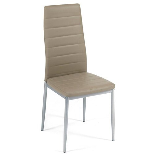 фото Стул easy chair (mod. 24) / 1 шт. в упаковке (металл/экокожа, 40x42x95.5см, пепельно-коричневый/серый tetchair
