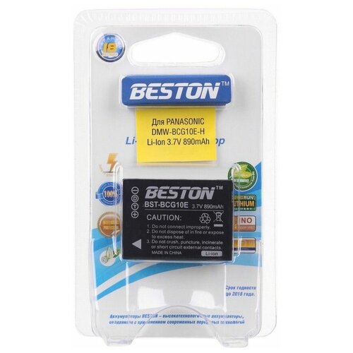 Фото - Аккумулятор для фотоаппаратов BESTON Panasonic BST-DMW-BCG10E-H, 3.7 В, 890 мАч аккумулятор для фотоаппаратов beston panasonic bst dmw bc14 s602e 7 2 в 1400 мач