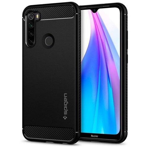 фото Чехол spigen rugged armor (acs00693) для xiaomi redmi note 8t (black) sgp