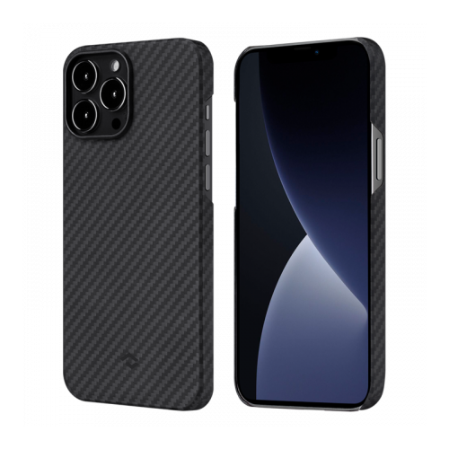 фото Чехол pitaka magez case 2 для iphone 13 pro max 6.7", черно-серый, кевлар (арамид)