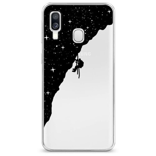 фото Силиконовый чехол "скалолаз в космосе" на samsung galaxy a40 / самсунг галакси а40 case place