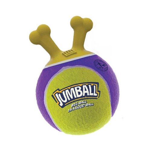 фото Игрушка для собак джамболл теннис мяч с захватом 18 см gigwi jumball (1 шт)