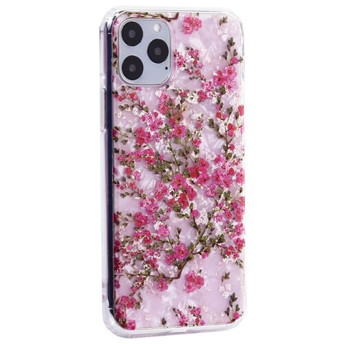 фото "чехол-накладка пластиковый mitrifon для iphone 11 pro (5.8"") с силиконовыми бортами розовый вид №2"