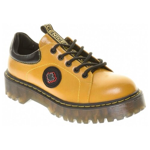 фото Тофа tofa туфли женские демисезонные, размер 40, цвет желтый, артикул 110522-7