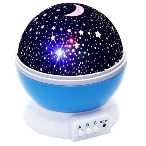 фото Ночник проектор, проектор для детской звездное небо, светильник ночник, ночник звездное небо, голубой best store