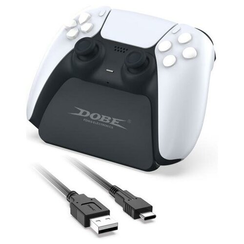 фото Подставка для геймпада playstation dualsense + usb кабель для зарядки dobe (tp5-0537b) черный (ps5)