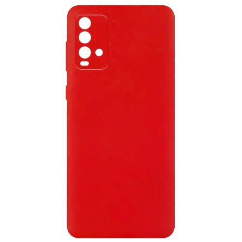 фото Силиконовая накладка тонкая 0.33 мм для xiaomi redmi 9t красный opt-mobile