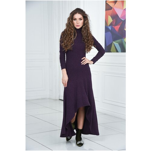 фото Платье с длинными рукавами митенками mondigo (8044, фиолетовый, размер: 42)